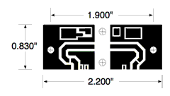 Exciter 2 Watt Amplifier Layout